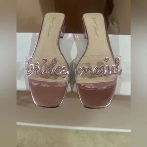 New- Blue by Betsey Johnson Women's Sb-Mint‎ BRIDESMAID Slide Sandal. Size 10.